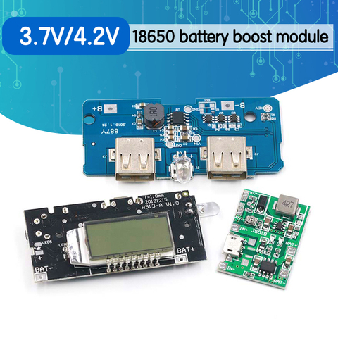 Lithium Li-ion 18650 3.7V 4.2V Battery Charger Board DC-DC Step Up Boost Module Integrated Circuits ► Photo 1/5