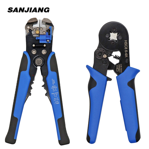 HS-D1 HSC8 6-4 Crimper Cable Cutter Automatic Wire Stripper Multifunctional Stripping hand Tools Crimping Pliers Terminal ► Photo 1/6