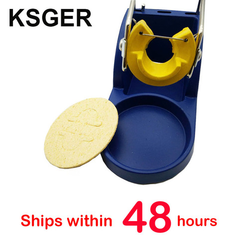 KSGER  T12 Soldering Iron Tips Standar T12 Iron Tips Holder With A Round Sponge ► Photo 1/6