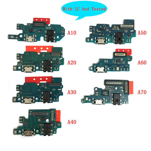 Good Quality USB Charging Dock Port Connector Flex For Samsung A10 A20 A30 A40 A50 A60 A70 M10 M20 M30 M40 A10S A20S A30S ► Photo 1/6