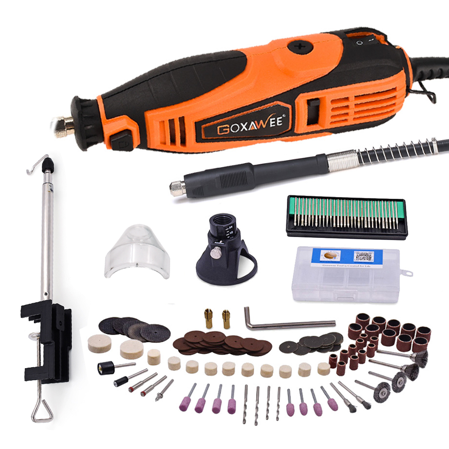 GOXAWEE 180W Electric Drill Dremel Rotary Tool Engraver Mini Drill ...