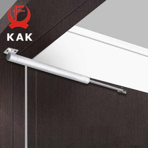 KAK Automatic Door Closer 60kg Aluminum Alloy Soft Closing Adjustable Gas Spring 110 Degree Positioning Stop Door Hardware ► Photo 1/6