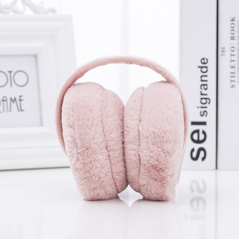 Winter Earmuffs for Women/Girl Warm Earmuffs Fashion Solid Color Fur Earmuffs Soft Fluffy Plush Cold-proof Folding Ear Warmer ► Photo 1/6