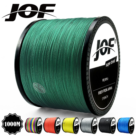 JOF 8 Strands 1000M 500M 300M PE Braided Fishing Line Japan Multicolour Saltwater Fishing Weave Superior Extreme Super Strong ► Photo 1/6