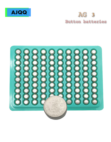 Wholesale 100PCS LR41 AG3 SR41W 392192 GP192A LR736 Button Battery For Flashlights, Toys, Watches ► Photo 1/4