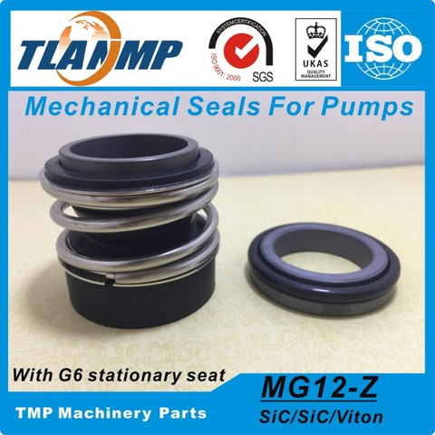 MG12-43 /G6 (MG12/43-Z)  TLANMP Burgmann Mechanical Seals for Water Pumps with G6 Stationary Seat (Material:SiC/SiC/VIT) ► Photo 1/6