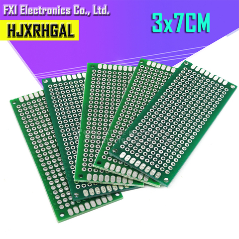 5pcs 3x7cm 3*7 Double Side Prototype PCB diy Universal Printed Circuit Board   igmopnrq ► Photo 1/2