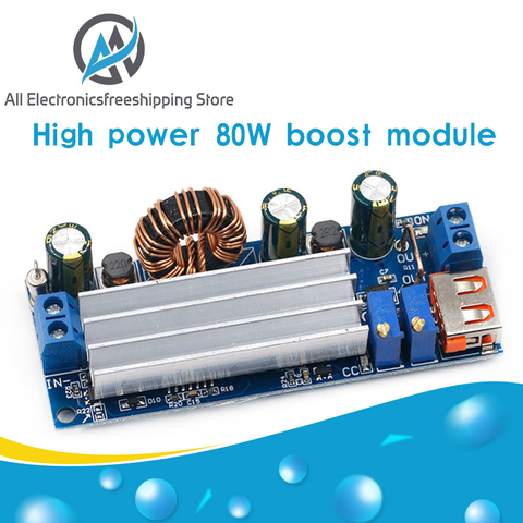 DC-DC 2-24V to 3-30V USB Step Up Boost Buck Module Constant Voltage Constant Current Power Supply Board 80W High Power ► Photo 1/6