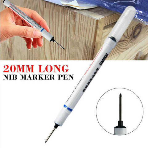Long Nib Marker Deep Hole Pen Markers for Bathroom Woodworking