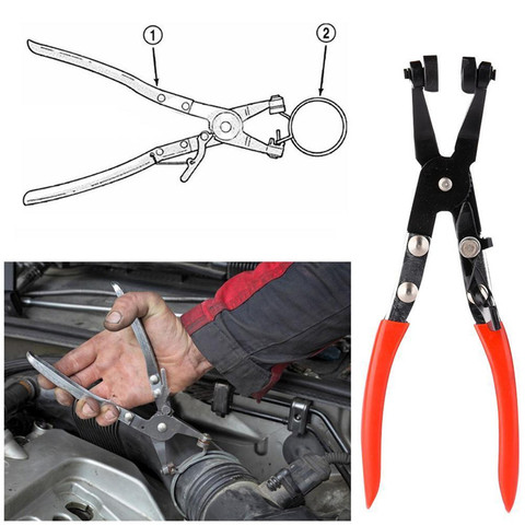 Car Tools Angled Swivel Locking Car Pipe Hose Clamp Pliers Fuel Coolant Clip Tool Car Tools Pipe Clamps Pliers Car Clip Plier ► Photo 1/5