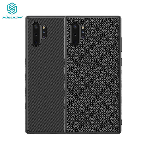 For Samsung Galaxy Note 10 10+ Plus Pro 5G Case NILLKIN Synthetic Fiber Carbon PP Plastic Back Cover For Samsung Note10 Plus ► Photo 1/6