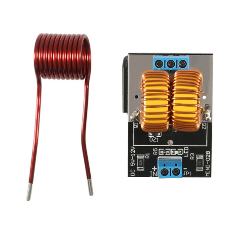 5-12V 120W Mini ZVS Induction Heating Board Flyback Driver Heater DIY Cooker+ Ignition Coil ► Photo 1/6