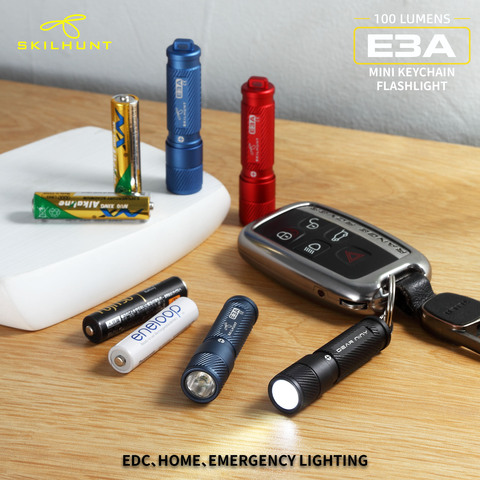 2022 NEW SKILHUNT E3A 100 Lumens AAA Keychain LED Flashlight Mini LED key light ► Photo 1/6