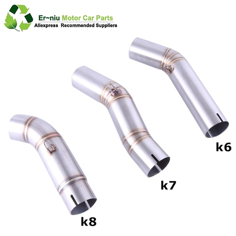 K7 GSXR 600 750 GSXR700 GSXR750 Motorcycle Exhaust Muffler Middle Link Pipe Full System Slip On For Suzuki GSX R600 R700 R750 K7 ► Photo 1/6