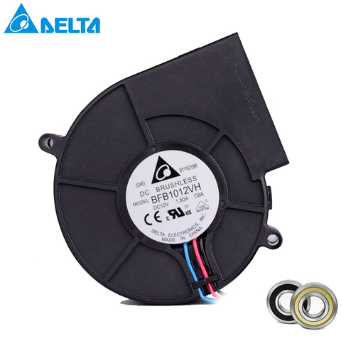 for delta BFB1012VH DC 12V 1.8 A winds of turbofan 9733 3-pin industrial blower fan ► Photo 1/5