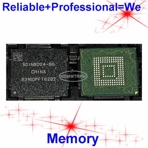 SDINBDG4-8G BGA153Ball EMMC5.1 5.1 8GB Mobilephone Memory New original and Second-hand Soldered Balls Tested OK ► Photo 1/6