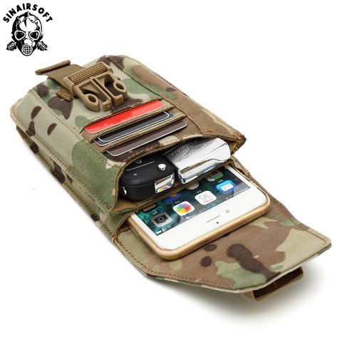SINAIRSOFT 1000D Outdoor Climbing Mobile Phone Bags Military Tactical Waist Phone army Bag Belt Pouch Holster Cover Case tasche ► Photo 1/6