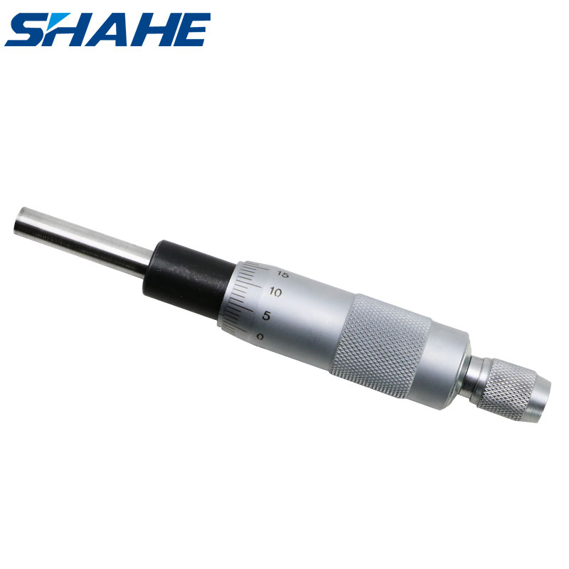 Silver 0-25mm Micrometer Head Measurement Measure Tool Round Needle Type 