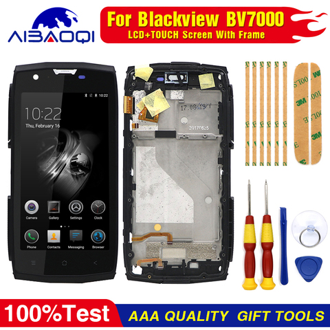 New Touch Screen LCD Display For Blackview BV7000 BV7000 Pro Digitizer Assembly With Frame Replacement Parts+Disassemble Tool ► Photo 1/1