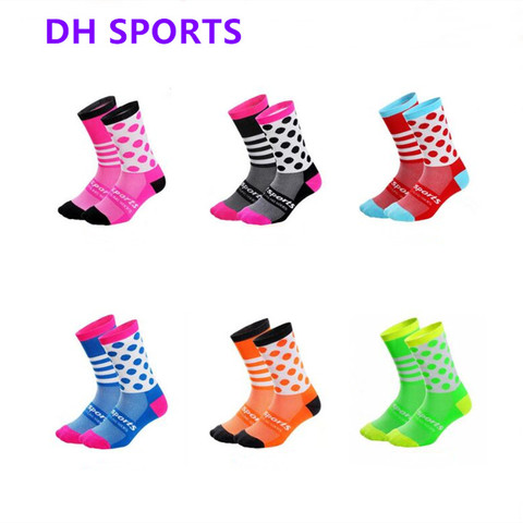 DH SPORTS Socks cycling Socks four seasons long compression tube bicycle ladies men Crossfit sock ► Photo 1/6