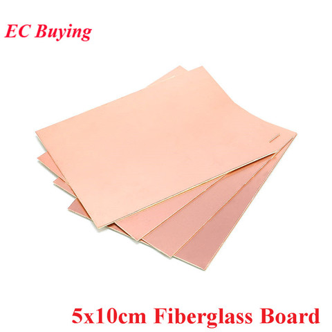 5pcs 5x10cm Single Sided Copper Clad Plate PF PCB 5*10cm Laminate Circuit Board DIY Kit Universal Fiberglass Board ► Photo 1/3