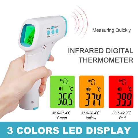 Temperature Measuring Gun Digital Forehead Ear Infrared Thermometer