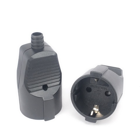 Euro German standard Extension Cord Connection Plug Male Female Butt EU Plug Socket 16A 250V Grounded Power Cable Connector ► Photo 1/6