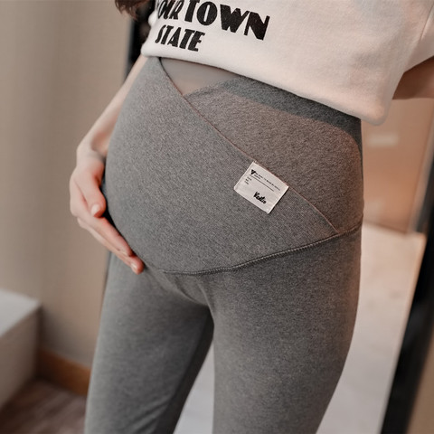 3102# Across V Low Waist Belly Maternity Legging Spring Autumn Fashion Knitted Clothes for Pregnant Women Pregnancy Skinny Pants ► Photo 1/6