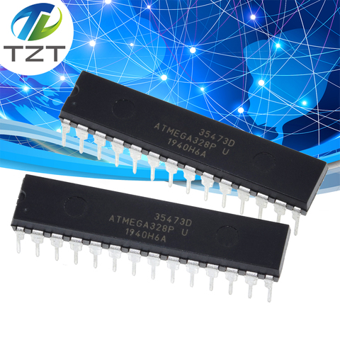 ATMEGA328P-PU ATMEGA328-PU CHIP ATMEGA328 Microcontroller MCU AVR 32K 20MHz FLASH DIP-28 ► Photo 1/6