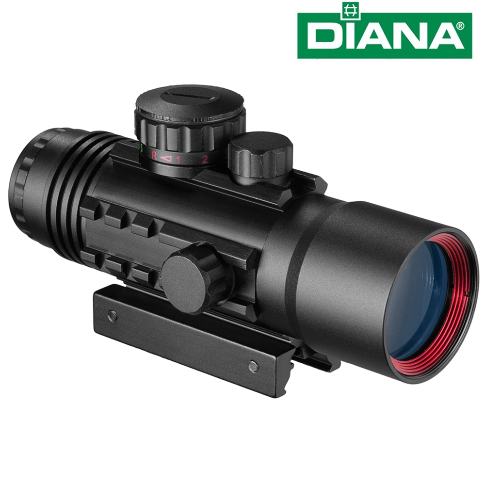 DIANA3x44green  red dot view tactical optic scope riflescope fits11/20mm 