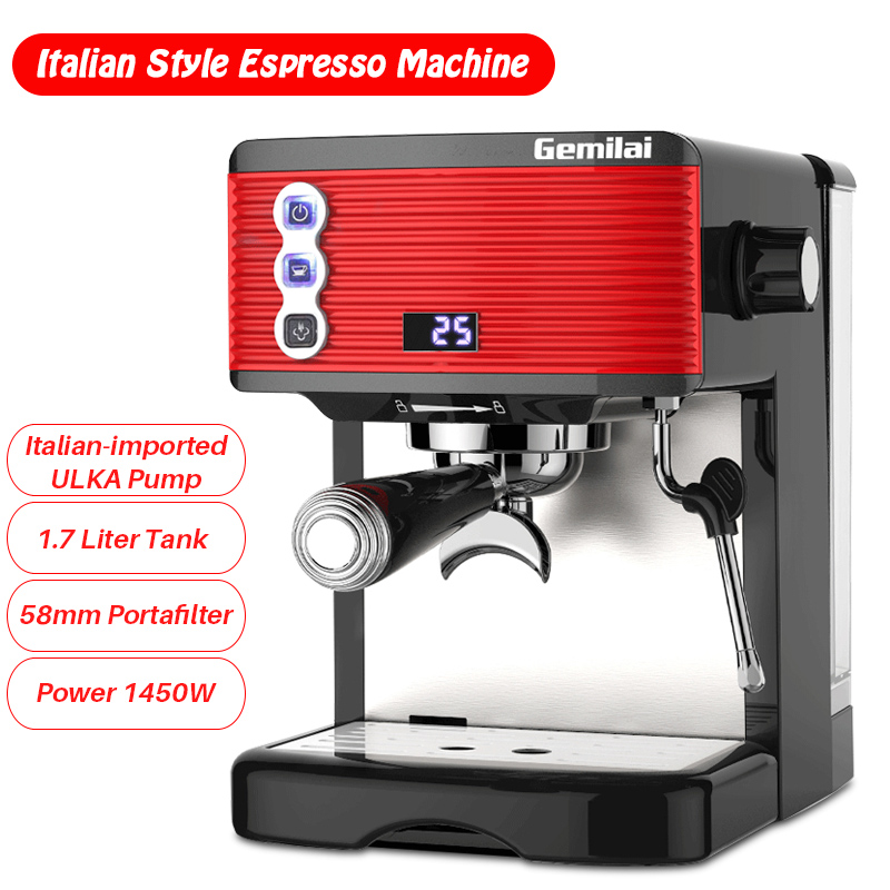 Itop 15bar Espresso Coffee Maker Grind Beans Semiautomatic Grinder Steam  Coffee Machine - Coffee Machines - AliExpress