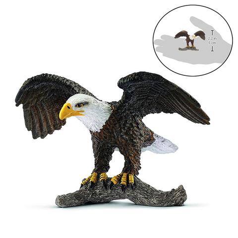 3.3inch Bald Eagle Wild Life Toy Figurine PVC Figures 14780 NEW Peacock model ► Photo 1/6