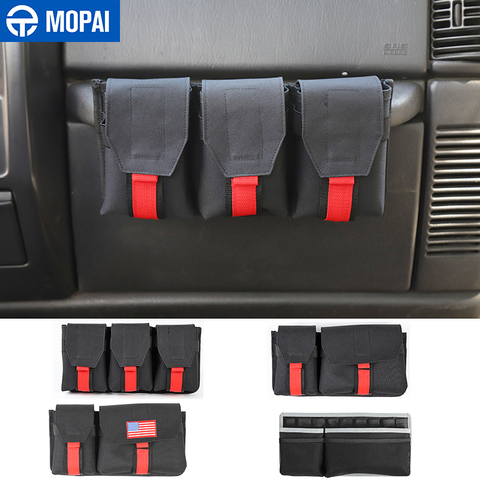 MOPAI Stowing Tidying Car Copilot Handle Storage Bag Accessrioes for Jeep Wrangler JK JL TJ 1997+ for Jeep Gladiator JT 2022+ ► Photo 1/6