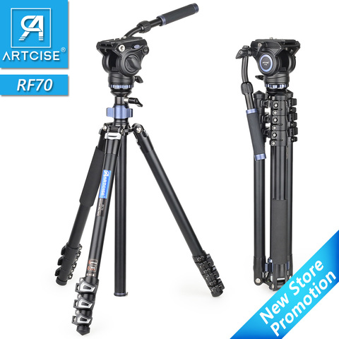 Professional Heavy Duty Video Tripod Fast Flip Lock Panoramic Fluid Head with Half Ball Bowl for Digital DSLR Camera Camcorder ► Photo 1/6