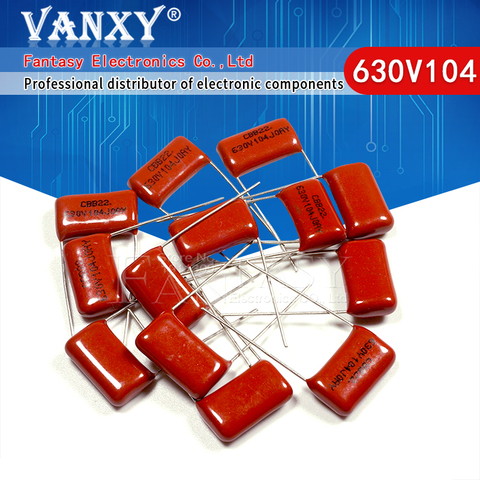 10PCS 630V104J Pitch 15mm 0.1UF 100nf 630V 104 CBB Polypropylene film capacitor ► Photo 1/6