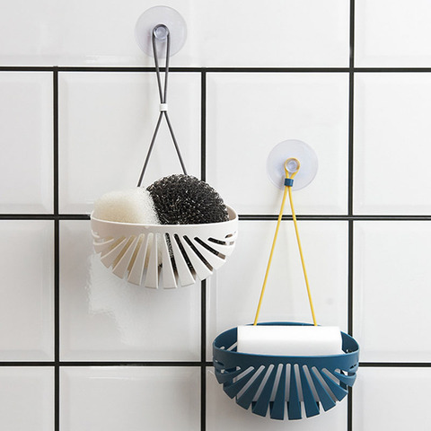 Sink Soap Sponge Drain Rack Hanging Basket Storage Holder Shelf Organizer Shower Tray Bathroom Kitchen Accessories ► Photo 1/6