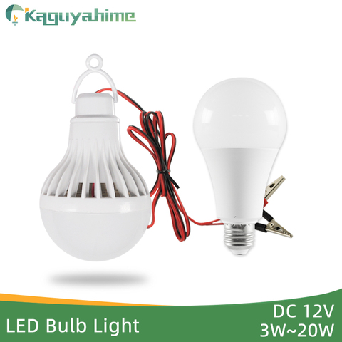 Kaguyhime Clip/E27 LED Bulb DC 12V/AC 220V Portable Ring Hang Light Lamp 3W 7W 9W 12W 15W  For Outdoor Camping Fishing Emergency ► Photo 1/6