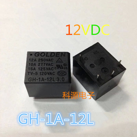GH-1A-12L 3.0 Relay 12VDC GOLDEN Relay 4-pin GH-1C-12L ► Photo 1/1