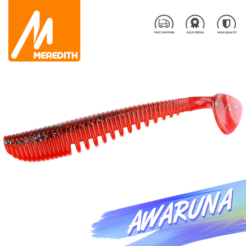 MEREDITH Awaruna 80mm 95mm 110mm Fishing Lures Soft Lure Artificial Bait Predator Tackle JERKBAIT for Pike and Bass ► Photo 1/6