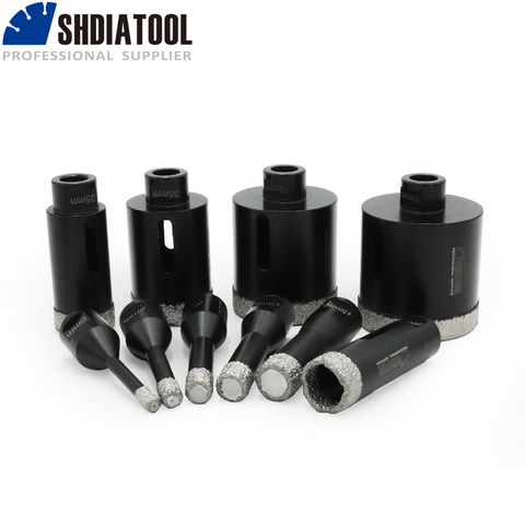 SHDIATOOL 1pc M10 Thread Vacuum Brazed Diamond Drilling Core Bits Diamond Drill Bits For Porcelain Tile Granite Marble Hole Saw ► Photo 1/6