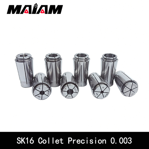 sk16 collet high precision 0.003 collet sk chuck CNC lathe milling cutter chuck collet tool holder 3.175 4 6 8 10 chuck 3~16mm ► Photo 1/6