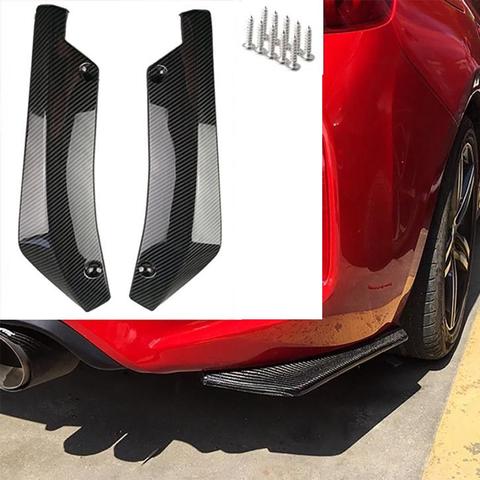 2Pcs Universal Car Rear Bumper Lip Spoiler Diffuser Splitter Scratch Protector 2022 ► Photo 1/6