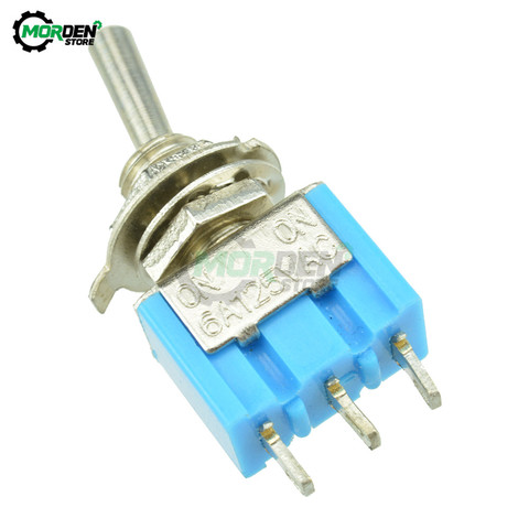 MTS-102 DIY Toggle Switch ON-OFF-ON / ON-OFF 3Pin 3 Position Latching AC 125V/6A 250V/3A Power Button Switch Car ► Photo 1/6