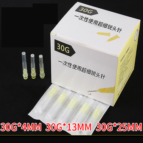 100 piece, 30G * 4mm ,30G * 13mm , 30G * 25mm , syringes Needle ► Photo 1/6