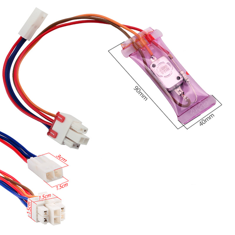 N12-5 degrees 3 cables Refrigerator defroster thermostat AC 250V 10A-7 Celsius Bimetal Fridges Defrost Thermostator Accessories ► Photo 1/1