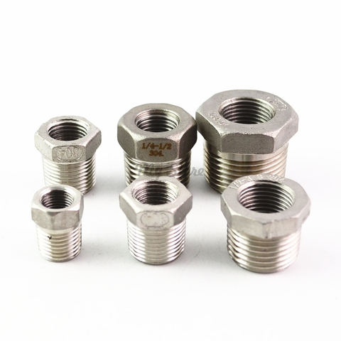 304 stainless steel make up  Adapter fitting pipe fittings 1/4'' 1/2''   DN8 DN10 DN15 DN20 ► Photo 1/6