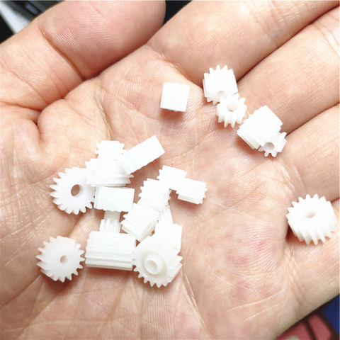 All Kinds Plastic Shaft Gears Group 2 Motor Teeth Axis Gears Sets 1mm 2mm Hole Diameter DIY Helicopter Robot Toys Drop Shipping ► Photo 1/2