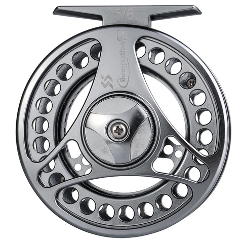 Sougayilang Fly Fishing Reel 2+1 BB Speed Ratio 6F 7F Fishing Reel With CNC-Machined Aluminum Alloy Body and Spool Fly Reels ► Photo 1/6