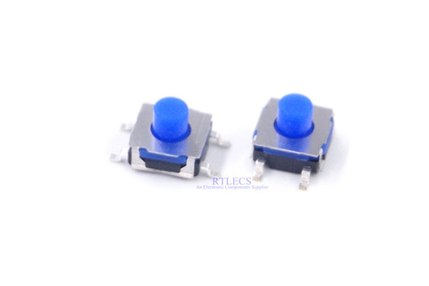 50 pcs IP67 washable Tactile Switch 6.2x6.2 mm Tact Soft Feeling Silicone Button SMD Normally Open SPST Waterproof Momentary ► Photo 1/5