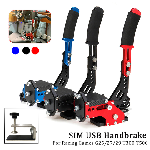 PS4/Xbox One + PC G29/G920/T300RSG295/G27 USB Hand Brake+Clamp for Racing  Games Logitech Brake System Handbrake Racing Game Part - AliExpress